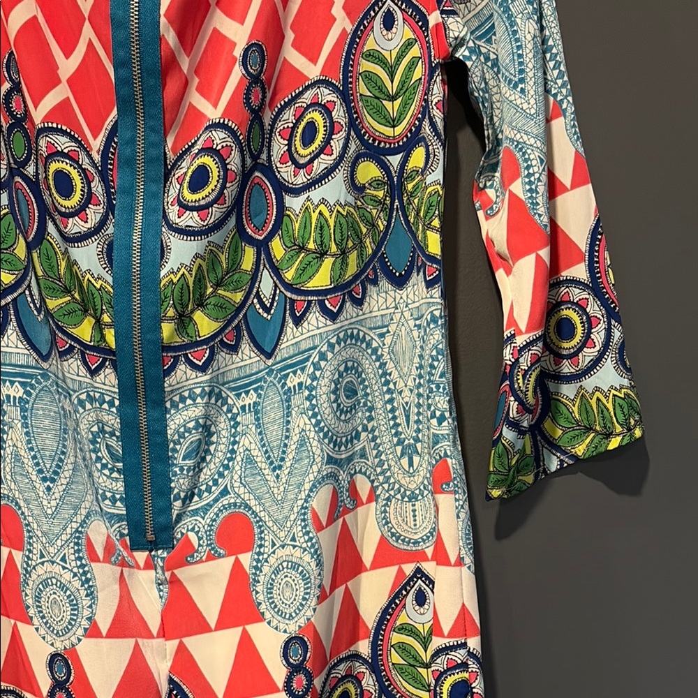 Colorful Geometric Pattern Dress - Picture 3 of 3